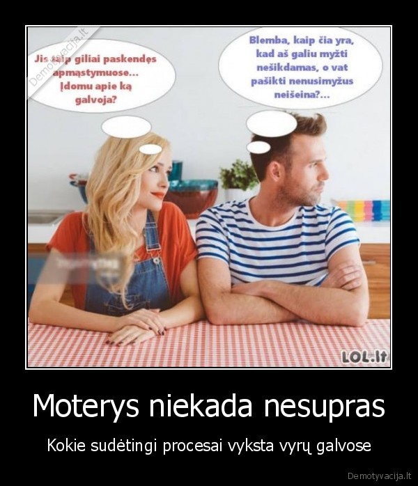 Moterys niekada nesupras - Kokie sudėtingi procesai vyksta vyrų galvose. 