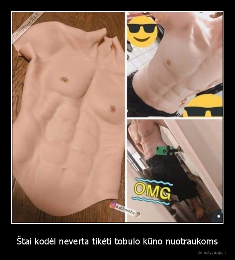 Štai kodėl neverta tikėti tobulo kūno nuotraukoms. 